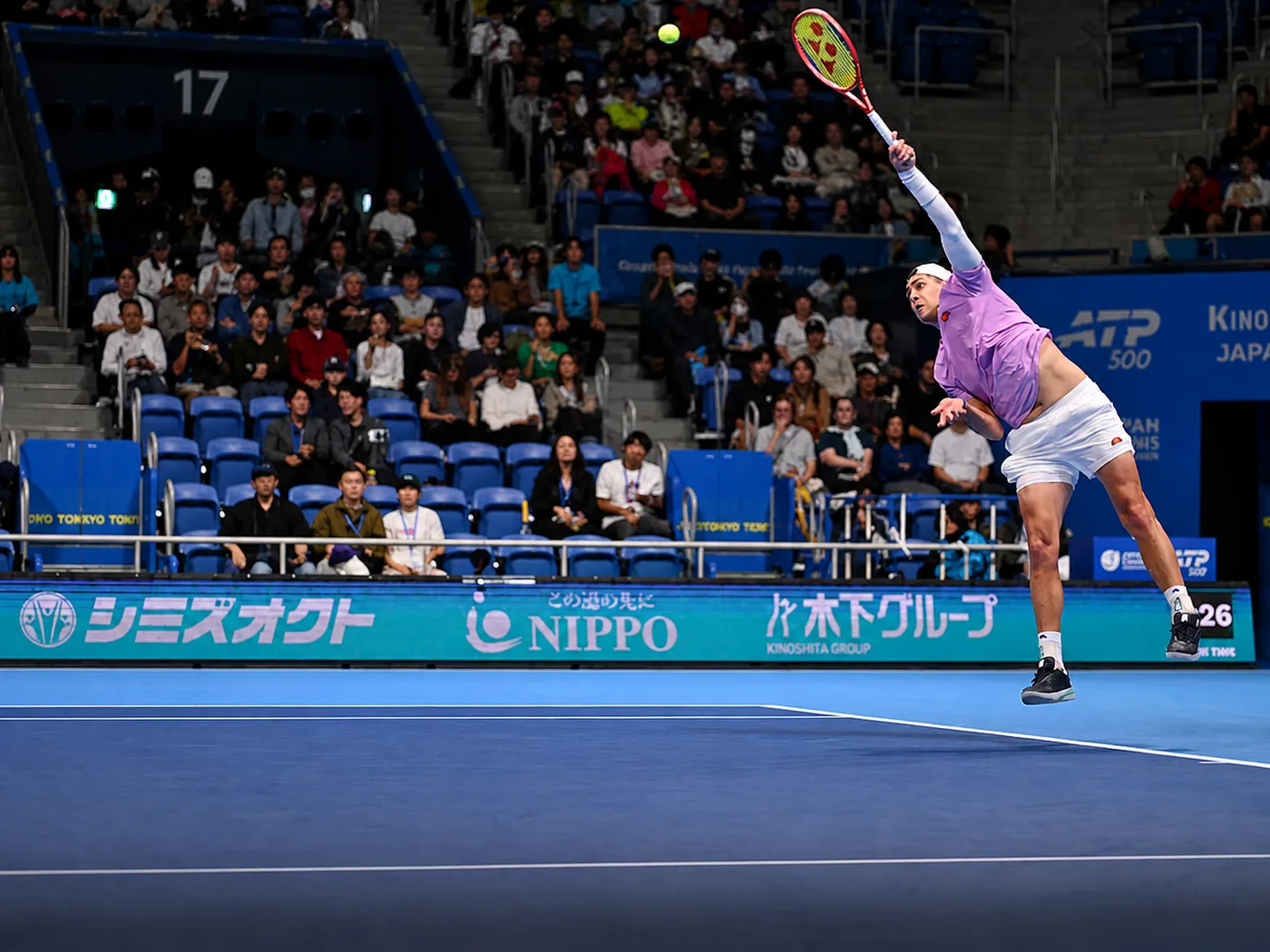 Alejandro Tabilo queda fuera de Tokio tras un ajustado duelo con Denis Shapovalov