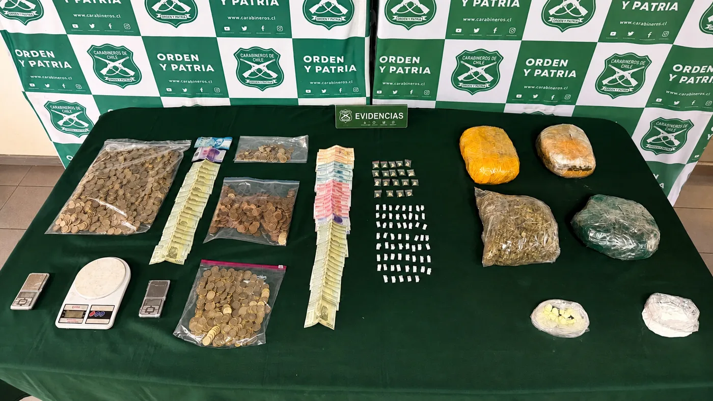 Allanamientos en Renca dejan cuatro detenidos e incautación de drogas y dinero