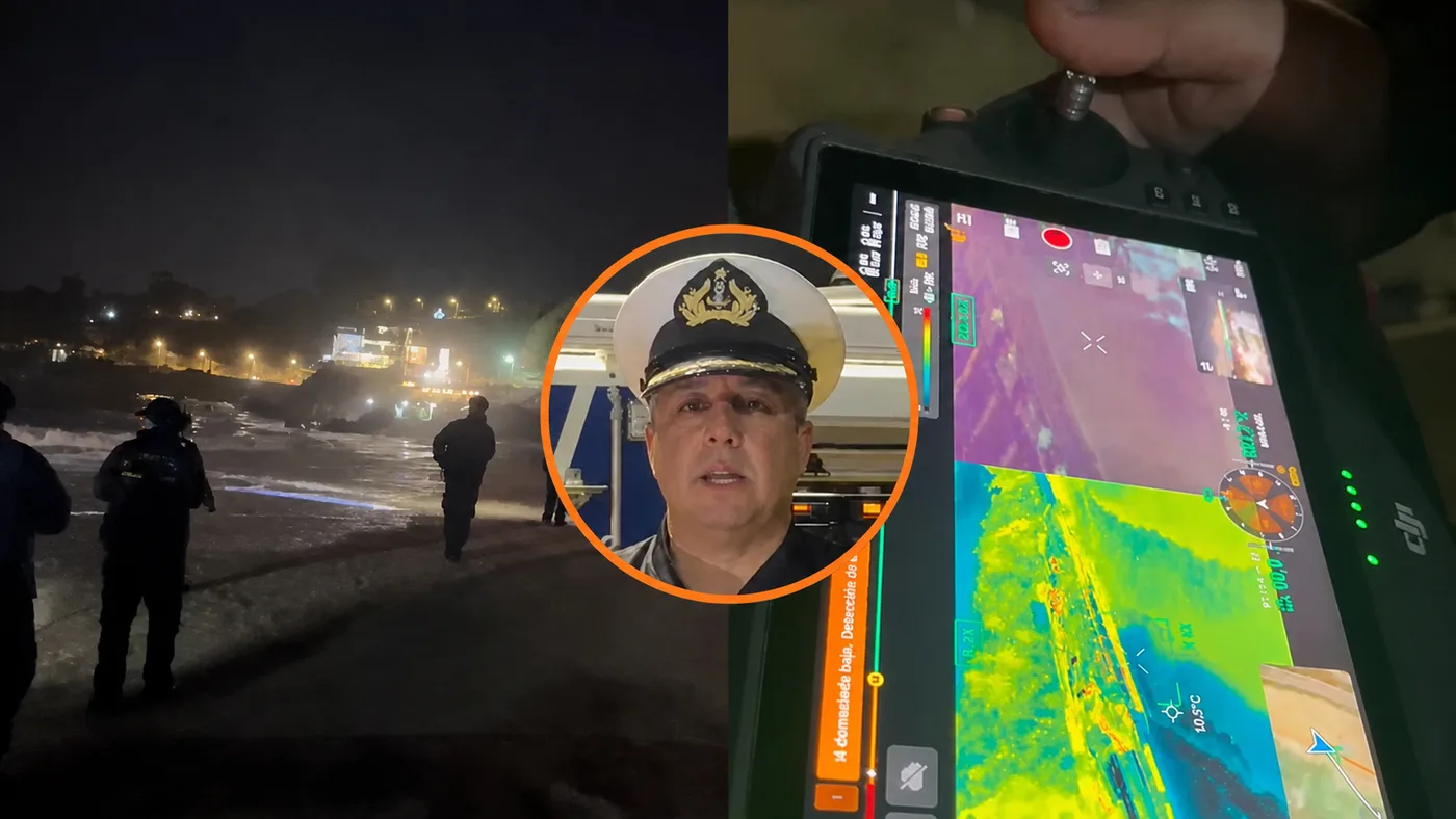 Armada despliega operativo con 12 drones tras desaparición de hombre en playa Las Salinas