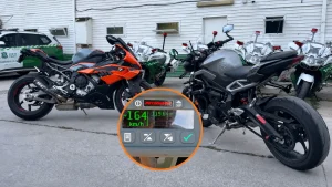 Cinco detenidos tras controles de velocidad: dos motociclistas fueron sorprendidos compitiendo a 164 km/h
