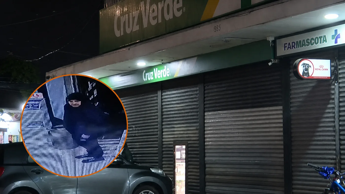 Tres detenidos tras robo a farmacia y persecución en Providencia