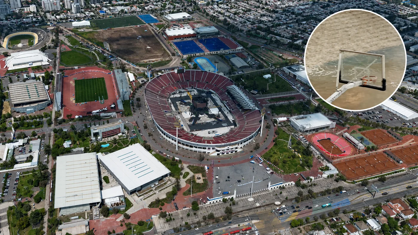 Tres recintos del Parque Estadio Nacional quedaron anegados tras la tormenta en la RM